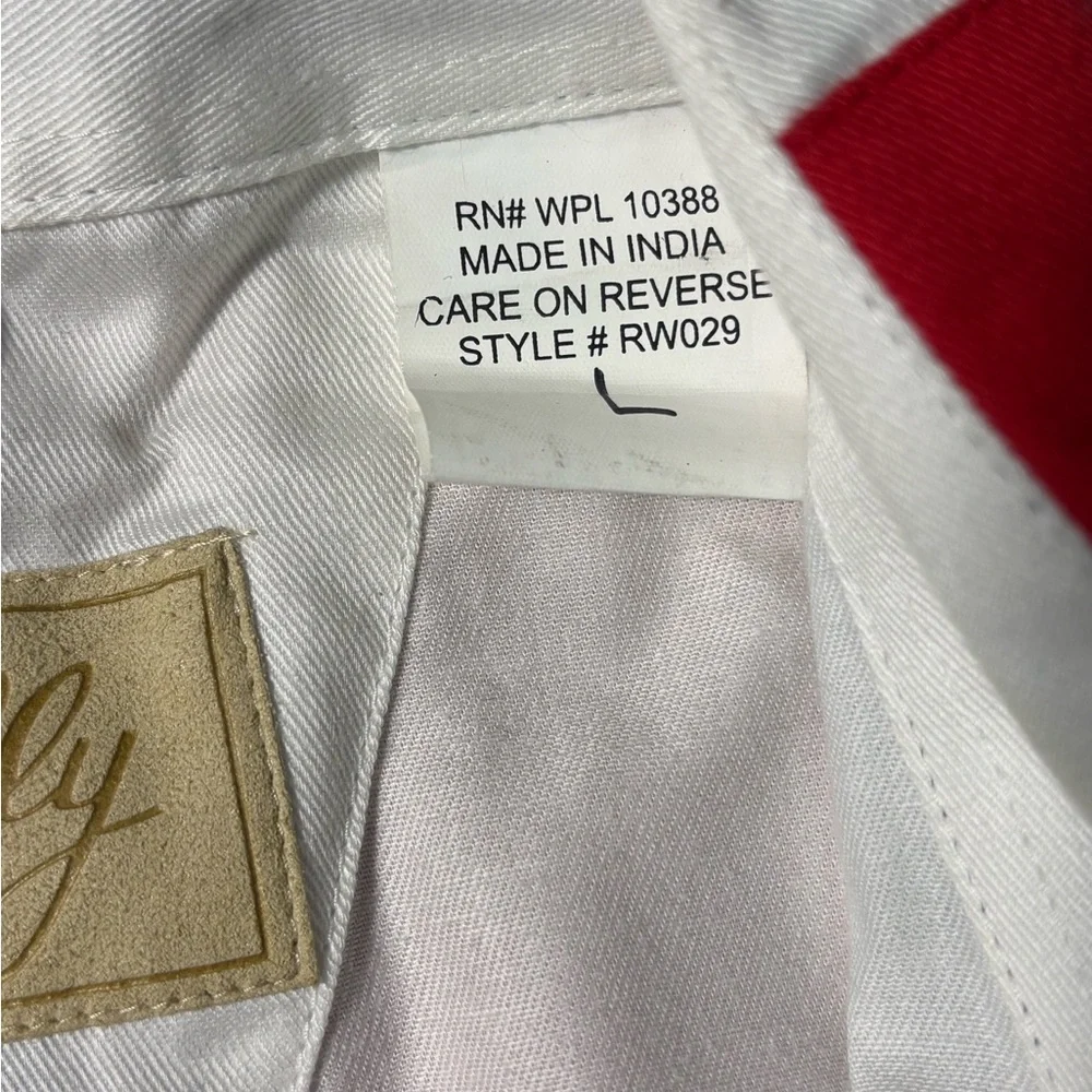 Scully Large Men's Red, White, and Blue Button Down Shirt 100% cotton 4 of July - Picture 9 of 10